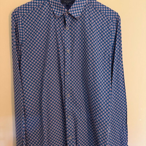 Ted Baker London Patterned Cotton Shirt size M like new