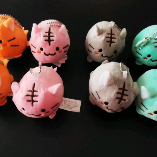 Soft keychain 6cm new in 4 multicolored variants