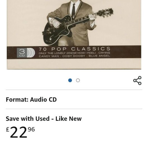Roy Orbison Out & Out 3 CD collection like new