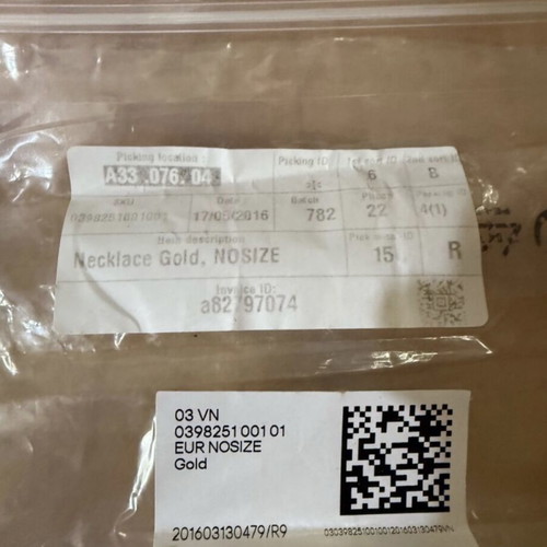 H&M Gold Large Necklace Like New