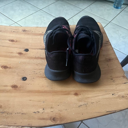 Nike Air Max Zoom sneakers, black and red