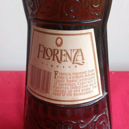 Florenza collectible bottle used, vintage, empty