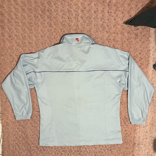 Asics sports jacket like new, size L-XL, black and turquoise