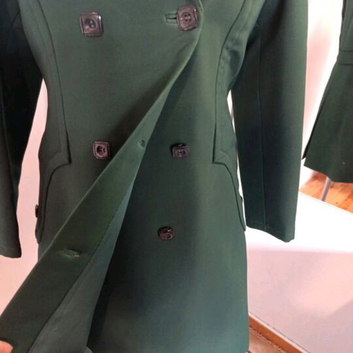 Authentic vintage green coat like new, size S