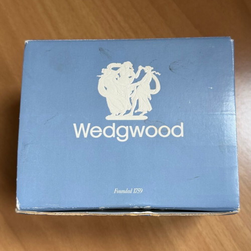 Wedgwood Jasperware Mini Vase Blue new with original box