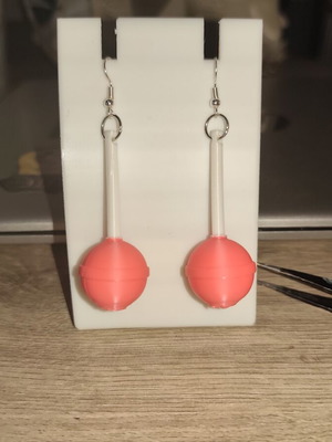 Chupa Chups 3D Printed Lollipop Earrings new