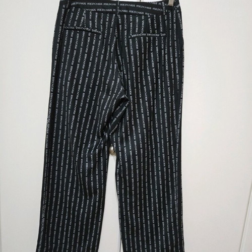 Peace and Chaos set like new, black vest and pants with white stripe