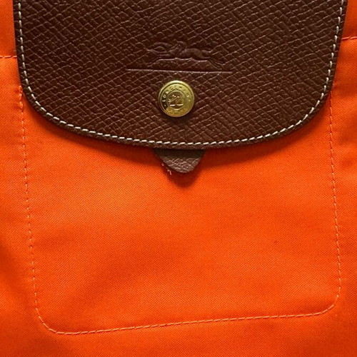 Longchamp Le Pliage small backpack orange like new