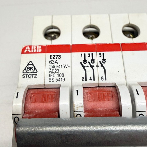 ABB Stotz E273 Three-Phase General Switch 3-Pole 63A used