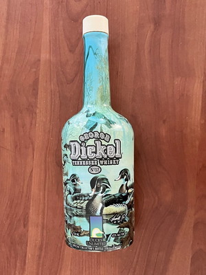 George Dickel Ducks Unlimited collector bottle used 1998
