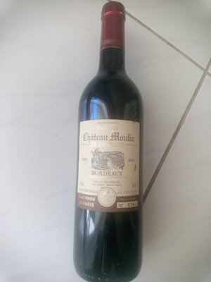 Bordeaux wine gold medal 2005, new