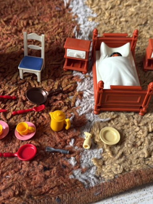 Playmobil σπίτι μεταχειρισμένο με έπιπλα και είδη κουζίνας