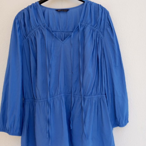 Ethnic style airy blouse in ancient Greek design, new, blue