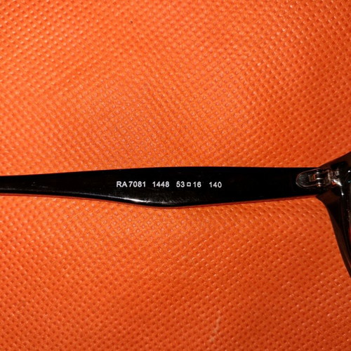 Ralph by Ralph Lauren 7081 eyeglass frames used, black acetate