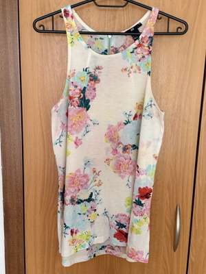 H&M Floral Tank Top Like New, Size S
