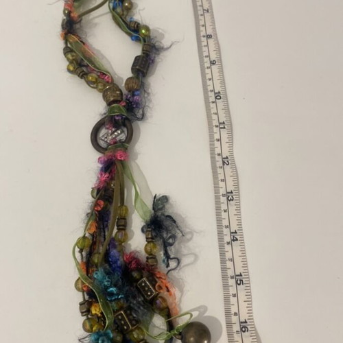 Handmade long necklace like new