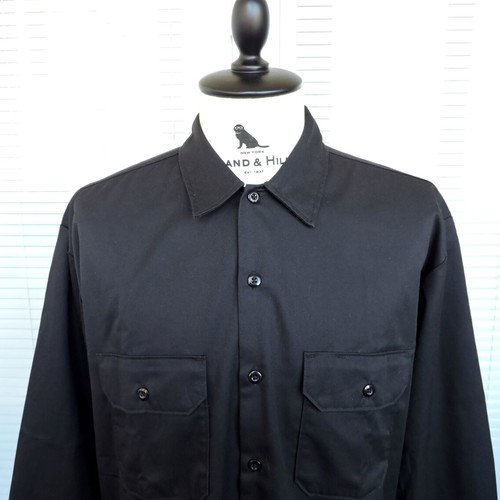 Dickies Mens Black Long Sleeve Shirt Size M-L like new