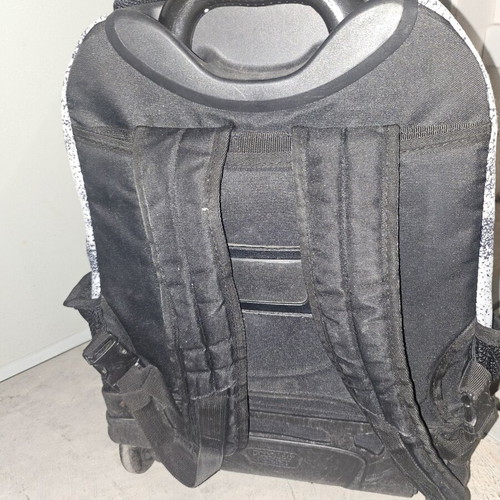 Polo backpack with wheels, 4 zip compartments, 2 mesh side pockets