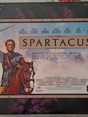 Spartacus (1960) LaserDisc like new, adventure