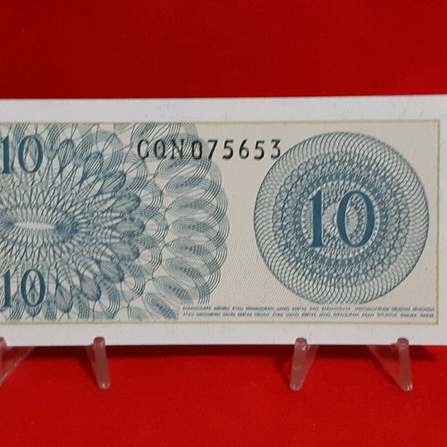 Indonesian 10 Rupiah banknote 1964 new, uncirculated