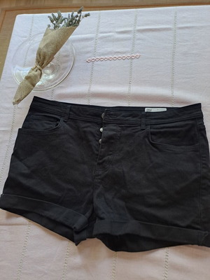 Denim Co Bermuda shorts like new, cotton, black, XL