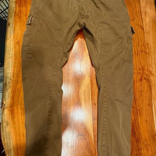 Men's cargo pants used, slim fit, brown, A-Style, size S