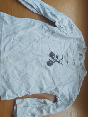 Zara Kids Long-Sleeve T-Shirt 18-24 Months White Like New