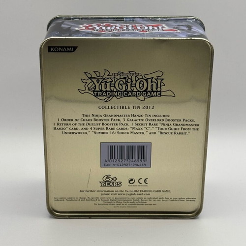 Yu-Gi-Oh! metal tin used, empty collectible