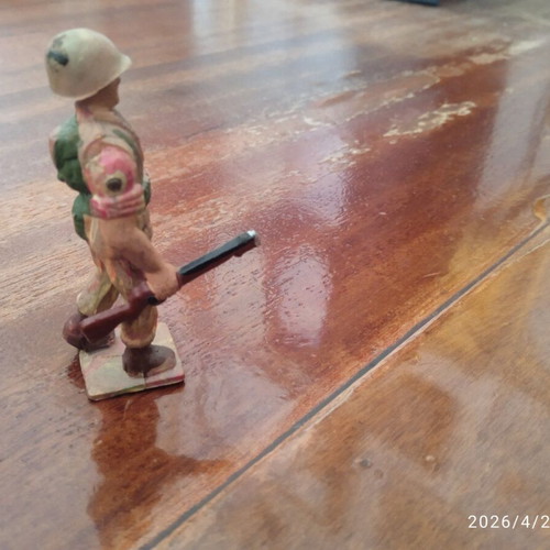 Miniature soldier used, 1960s