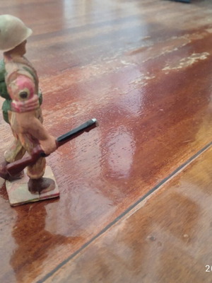 Miniature soldier used, 1960s