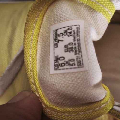 Vans athletic shoes like new, yellow, size 38