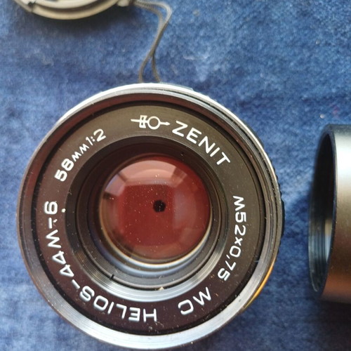 MC Helios 44M-6 58mm 1:2 M42 Soviet lens with Canon EOS adapter