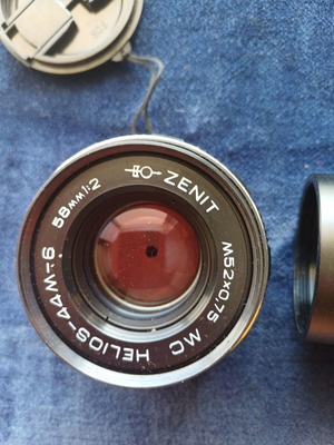 MC Helios 44M-6 58mm 1:2 M42 Soviet lens with Canon EOS adapter