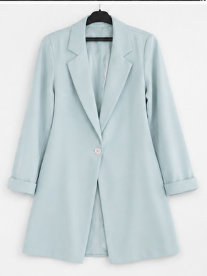 Turquoise blazer jacket, size L / 40 / 12