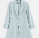 Turquoise blazer jacket, size L / 40 / 12