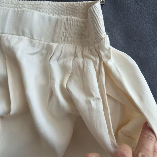 Zara satin high-waist pants size M like new, champagne color