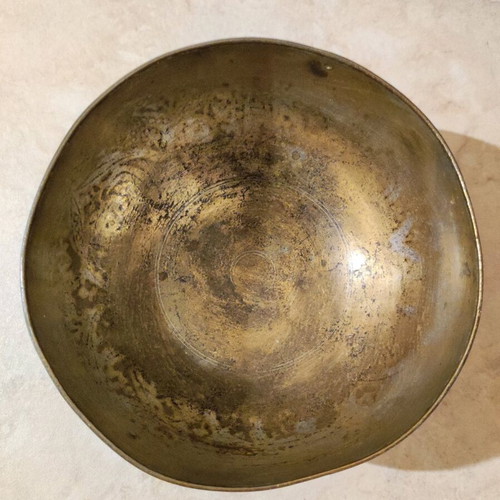 Tasi bowl used with engraved designs from Ottoman Empire