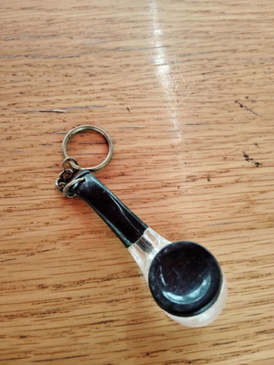 Vintage pipe keychain with dice from the 90s new