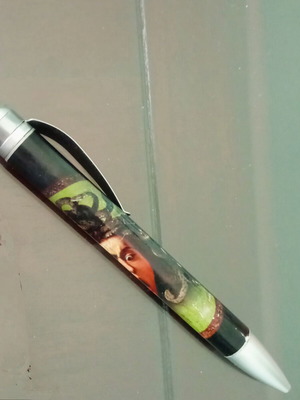 Uffizi Gallery Florence Caravaggio Medusa Museum Pen like new, black ink