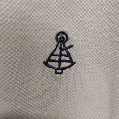 Explorer men's polo shirt like new, gray and green, size L