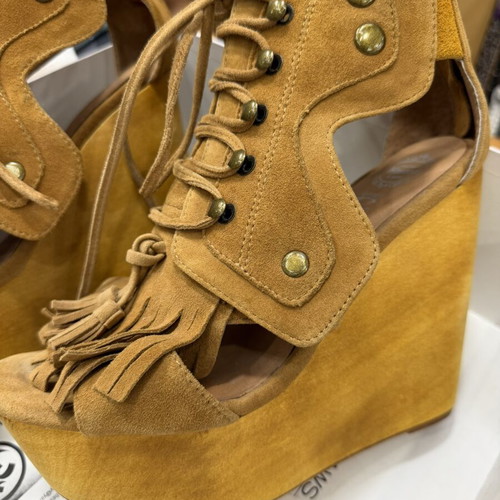 Jeffrey Campbell suede platform sandals new, brown, size 39