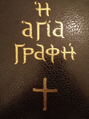 Holy Bible leather-bound book like new