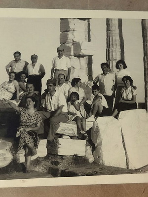 Σούνιο 1953 Vintage Ασπρόμαυρη Φωτογραφία Σαν Καινούργιο