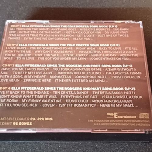 Ella Fitzgerald wooden boxset used, 4 CD jazz