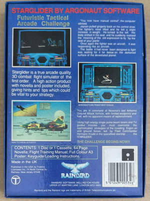 Starglider Commodore Disk game like new, big box