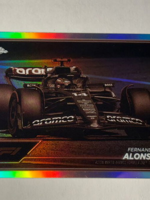 Fernando Alonso Topps Chrome Refractor card like new