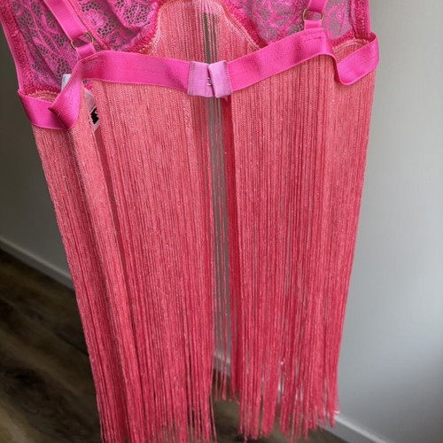 ASOS lingerie with pink fringes, size L