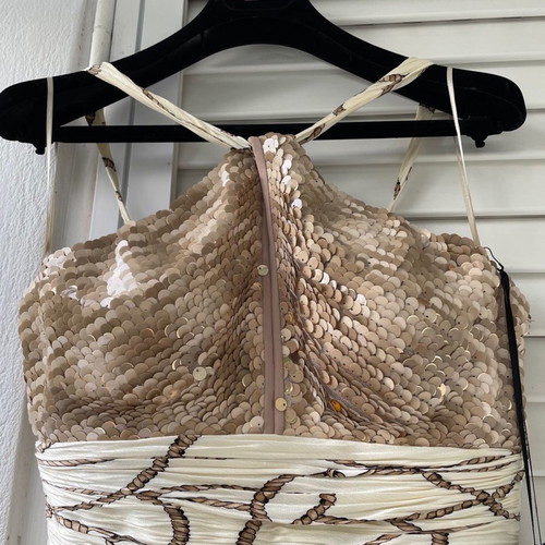 Maestri dress from Atelier Primalicia used, gold ecru