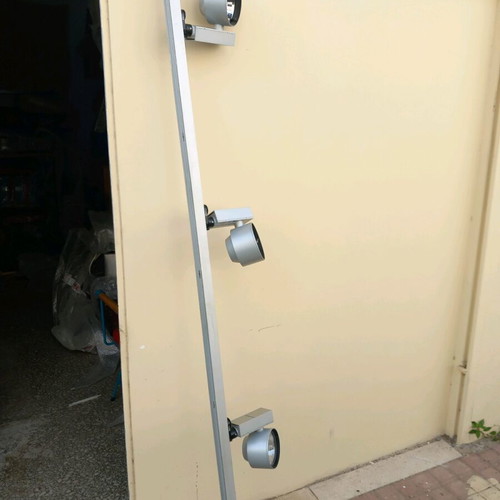 Lighting bars used, set of 2, length 215 centimeters