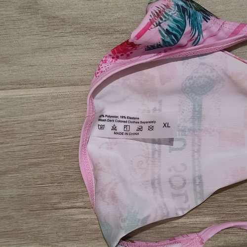 Bikini Bottom XL new, pink with side cords